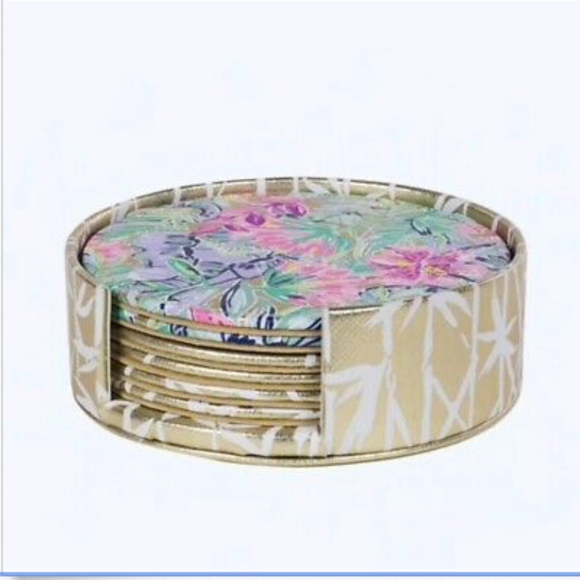 NWT Lilly Pulitzer 6 Piece Coaster Set 182500 - Picture 3 of 6